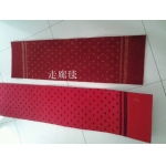 无纺针刺拉绒双色提花走廊地毯 酒店客房地毯的实用美学选择